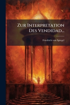 Paperback Zur Interpretation Des Vendidad... [German] Book