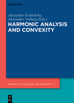 Hardcover Harmonic Analysis and Convexity Book