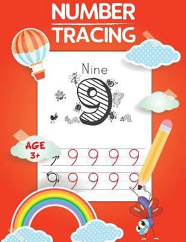 Paperback Number Tracing: Number Tracing Practice & Handwriting Practice - Number Tracing for Kids (Handwriting Practice): Tracing Letter for Ki Book