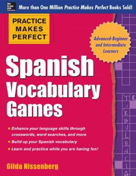 Paperback Spanish Vocabulary Games Book