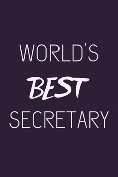 World's best secretary: novelty secretary notebook 6"x9"