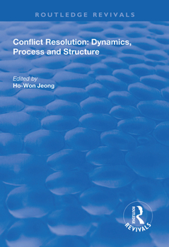 Paperback Conflict Resolution: Dynamics, Process and Structure Book