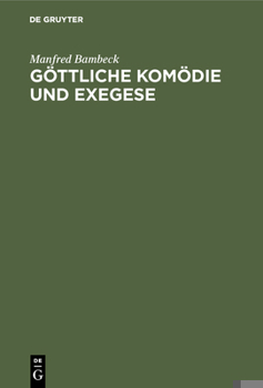 Hardcover Göttliche Komödie und Exegese [German] Book