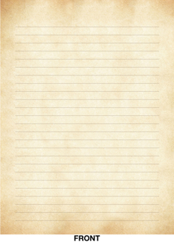 Vintage Parchment Lined Stationery Set