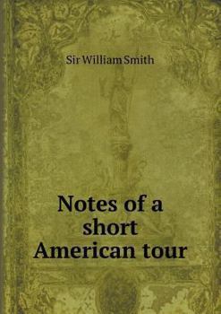 Paperback Notes of a short American tour Book