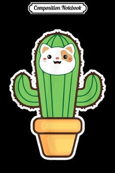 Paperback Composition Notebook: Funny Catcus Halloween Party Journal/Notebook Blank Lined Ruled 6x9 100 Pages Book