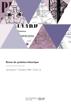 Paperback Revue de Synthèse Historique [French] Book