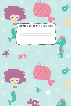 Paperback Composition Notebook: Mermaid gifts for girls and women - Lined notebook/journal/composition notebook Book