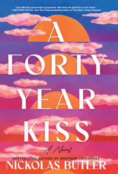 Library Binding A Forty Year Kiss [Large Print] Book