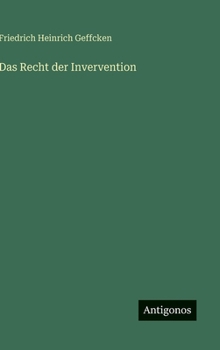 Hardcover Das Recht der Invervention [German] Book