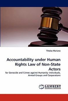 Paperback Accountability Under Human Rights Law of Non-State Actors Book