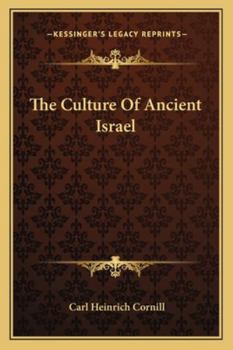 Paperback The Culture Of Ancient Israel Book