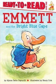 Hardcover Emmett and the Bright Blue Cape: Ready-To-Read Level 1 Book