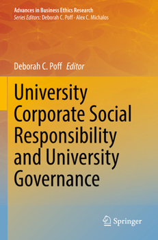 Paperback University Corporate Social Responsibility and University Governance Book
