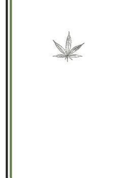 Urban Bis: Notebook 8.5x11 White Matte Cover with Art Deco Bis Leaf