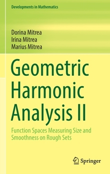 Hardcover Geometric Harmonic Analysis II: Function Spaces Measuring Size and Smoothness on Rough Sets Book
