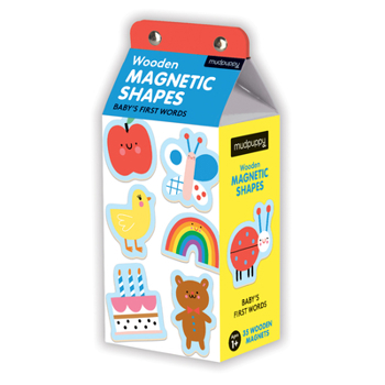 Misc. Baby's First Words Wooden Magnetic Shapes Book