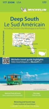 Loose Leaf Michelin USA Deep South Including Florida Map 177 Book