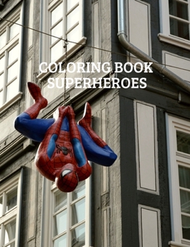 Paperback Coloring book. Superheroes. Book