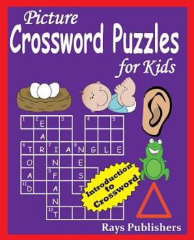 Paperback Picture Crossword Puzzles for Kids Book