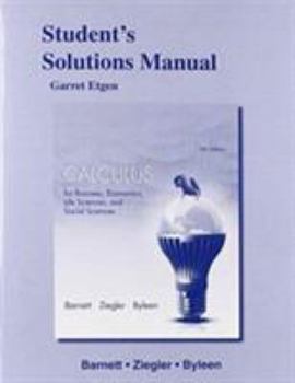 Paperback Student's Solutions Manual for Calculus for Business, Economics, Life Sciences & Social Sciences Book
