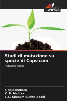Paperback Studi di mutazione su specie di Capsicum [Italian] Book