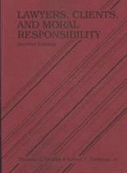Paperback Shaffer and Cochran's Lawyers, Clients and Moral Responsibility, 2D Book