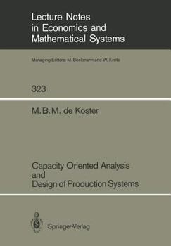 Paperback Capacity Oriented Analysis and Design of Production Systems Book
