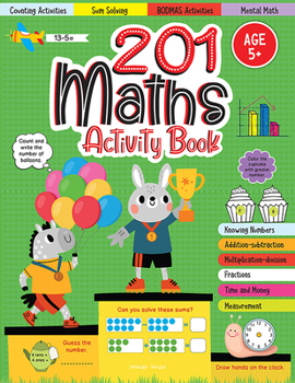Paperback 201 Maths Activity Book: Fun Activities and Math Exercises Book