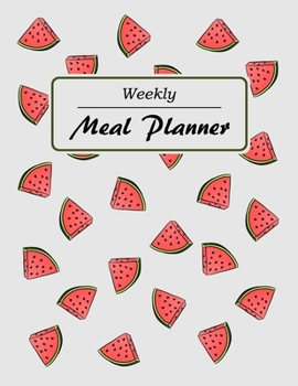 Paperback Weekly Meal Planner: 55 Weeks of daily Meals planning, Shopping list with fields to mark. No more wasting food. Meals diary, Journal - Grey Book