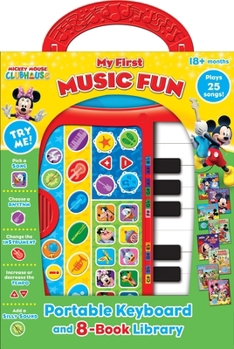 Misc. Disney Junior Mickey Mouse Clubhouse: My First Music Fun Portable Keyboard and 8-Book Library Sound Book Set [With Battery] Book