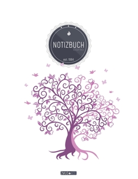 Paperback ZMUDACE Notizbuch Blanko: in DIN A4 Softcover - "ZB007 rosa Baum Herzen" -156 leere Seiten mit pers?nlichem Register + Seitenzahlen - Zeichenbuc [German] Book