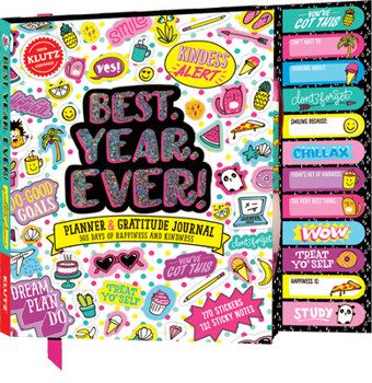 Paperback Best Year Ever: Planner & Gratitude Journal:365 Days of Happiness and Kindness Book