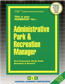 Paperback Administrative Park & Recreation Manager Book