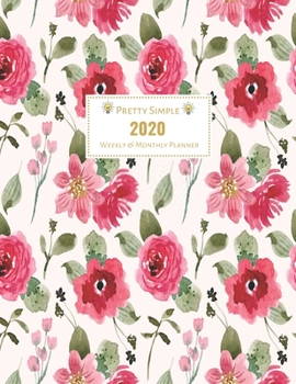 Paperback 2020 Planner Weekly and Monthly: Jan 1, 2020 to Dec 31, 2020 Weekly & Monthly Planner + Calendar Views - Inspirational Quotes and Watercolor Pink Flow Book