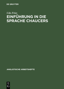 Hardcover Einführung in die Sprache Chaucers [German] Book