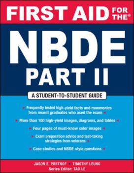 Paperback First Aid for the NBDE Part II Book