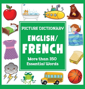 Hardcover English French Picture Dictionary Book