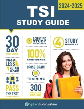 Paperback TSI Study Guide: TSI Test Prep Guide with Practice Test Review Questions for the Texas Success Initiative Exam Book