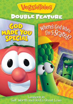 DVD Veggie Tales: Where's God When I'm S-Scared? / God Made You Special Book