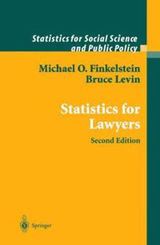 Paperback Statistics for Lawyers Book
