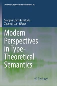 Paperback Modern Perspectives in Type-Theoretical Semantics Book
