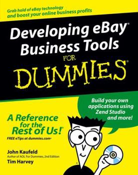 Paperback Developing eBay Business Tools for Dummies [With CDROM] Book