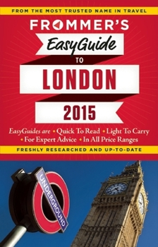 Paperback Frommer's EasyGuide to London 2015 Book