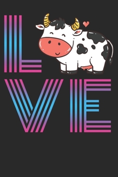 Paperback Notebook: Cows Dot Grid 6x9 120 Pages Book