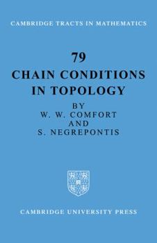 Paperback Chain Conditions in Topology Book