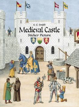 Paperback Medieval Castle Sticker Picture (Dover Sticker Books) Book