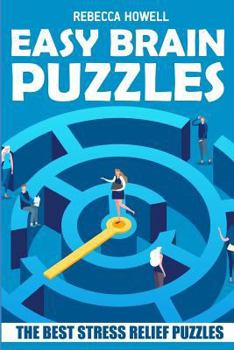 Paperback Easy Brain Puzzles: Coffee Milk Puzzles - The Best Stress Relief Puzzles Book