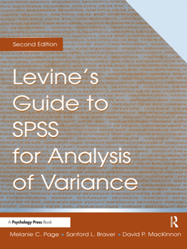 Paperback Levine's Guide to SPSS for Analysis of Variance Book