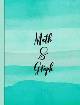 Paperback Math & Graph: Graph Paper Composition Notebook with 1/2-inch Grids Book